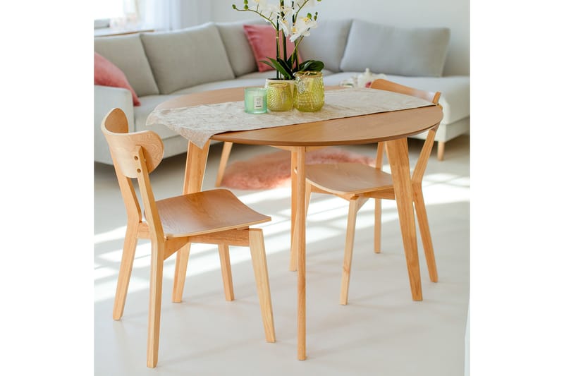 Ruokapöytä Roxby 105 cm Tammi - Huonekalut - Pöytä & ruokailuryhmä - Ruokapöydät & keittiön pöydät