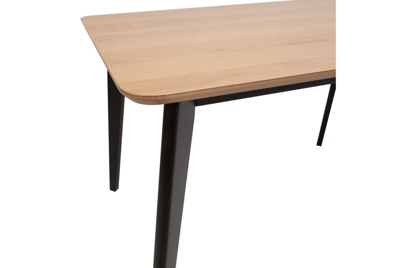 Ruokapöytä Roxby 120x80 cm Tammi/Musta - Huonekalut - Pöytä & ruokailuryhmä - Ruokapöydät & keittiön pöydät