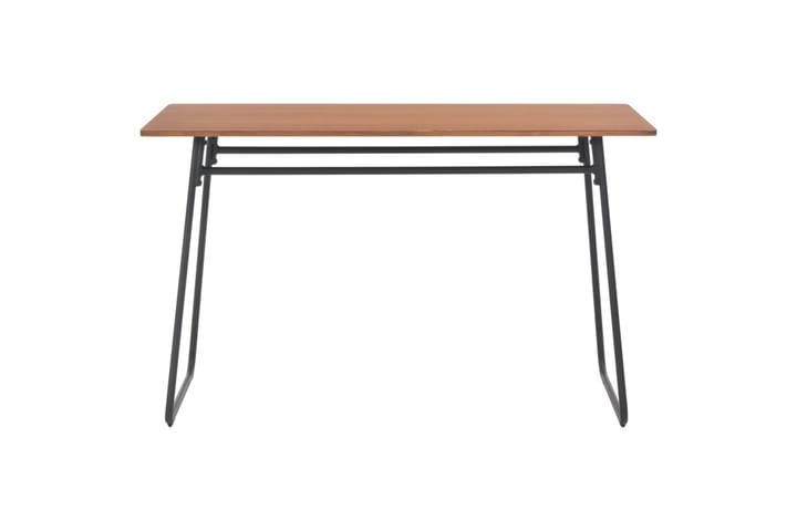 Ruokapöytä ruskea 120x60x73 cm täysi vaneri teräs - Ruskea - Ruokapöydät & keittiön pöydät