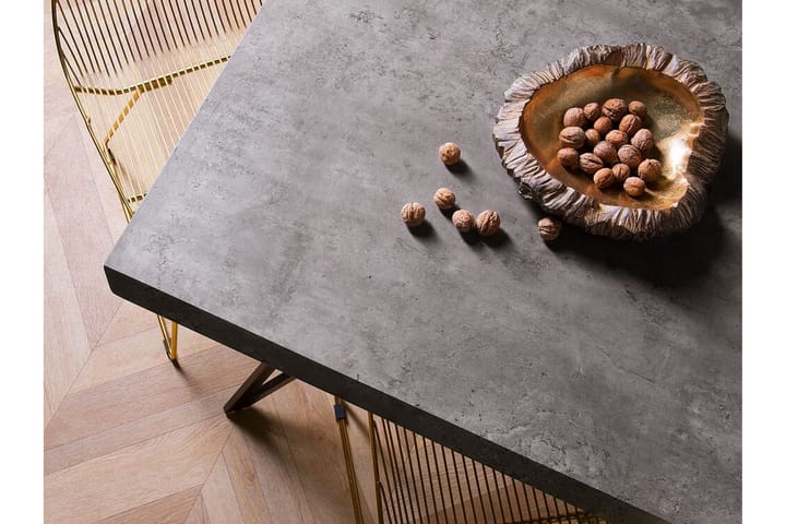 Ruokapöytä Sadaka 160x90 cm - Harmaa - Ruokapöydät & keittiön pöydät