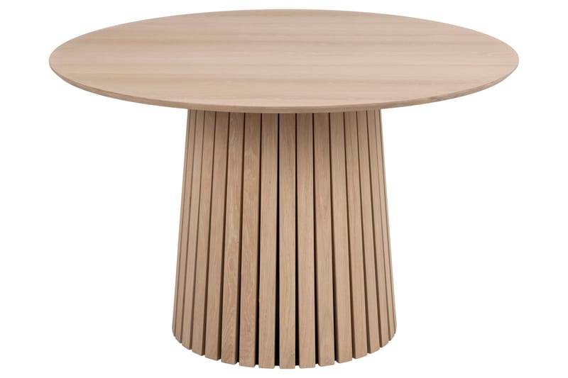 Ruokapöytä Saku 120 cm Pyöreä - Valkoinen - Huonekalut - Pöytä & ruokailuryhmä - Ruokapöydät & keittiön pöydät