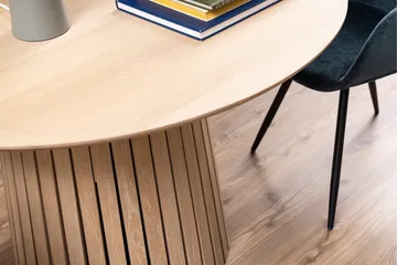 Ruokapöytä Saku 120 cm Pyöreä - Valkoinen - Huonekalut - Pöytä & ruokailuryhmä - Ruokapöydät & keittiön pöydät