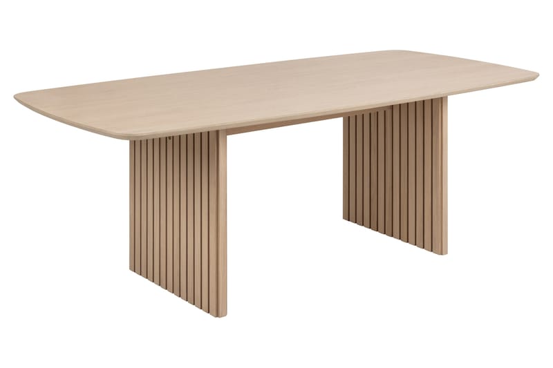 Ruokapöytä Saku 220x105 cm, Valkoinen