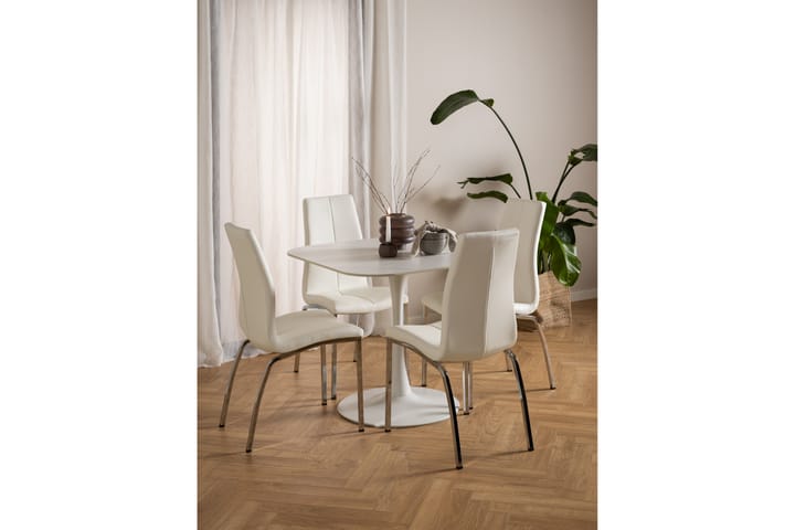 Ruokapöytä Salm 90x90 cm - Valkoinen - Ruokapöydät & keittiön pöydät