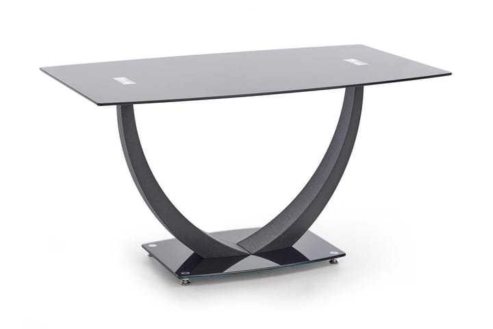 Ruokapöytä Salmone 140 cm Lasi - Musta - Ruokapöydät & keittiön pöydät
