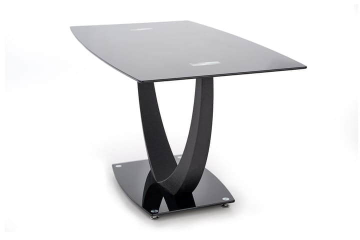 Ruokapöytä Salmone 140 cm Lasi - Musta - Ruokapöydät & keittiön pöydät