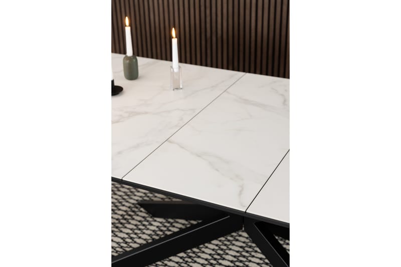 Ruokapöytä Salupa 240x100 cm - Valkoinen - Huonekalut - Pöytä & ruokailuryhmä - Ruokapöydät & keittiön pöydät