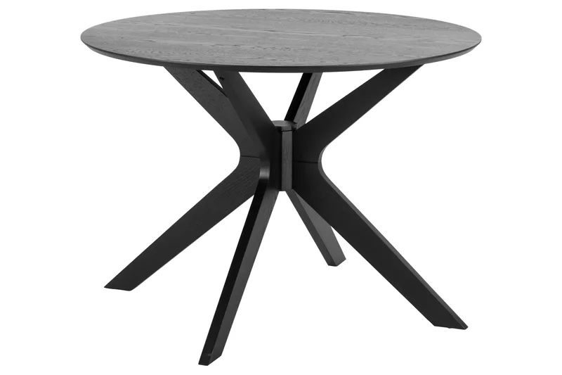 Ruokapöytä Sanae 105 cm Pyöreä, Musta