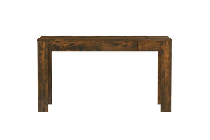 Ruokapöytä savutammi 140x74,5x76 cm tekninen puu - Ruskea - Ruokapöydät & keittiön pöydät