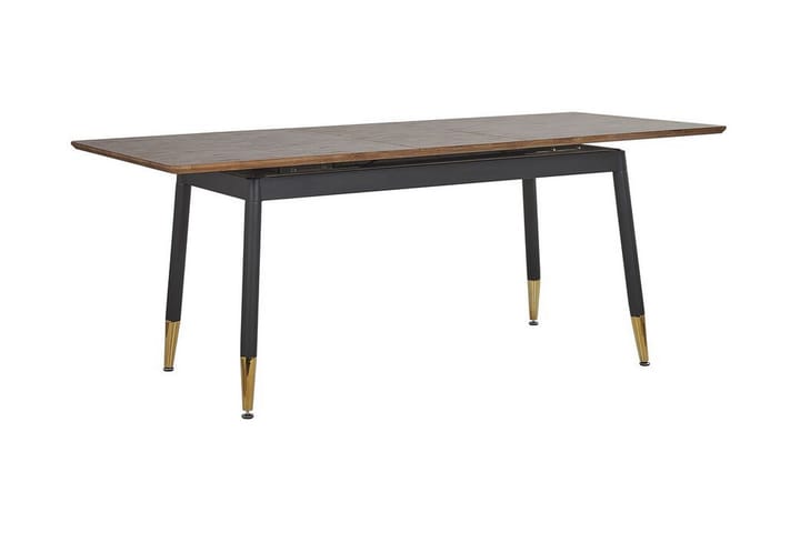 Ruokapöytä Seiad 200 cm - Luonnonväri/musta/kulta - Ruokapöydät & keittiön pöydät