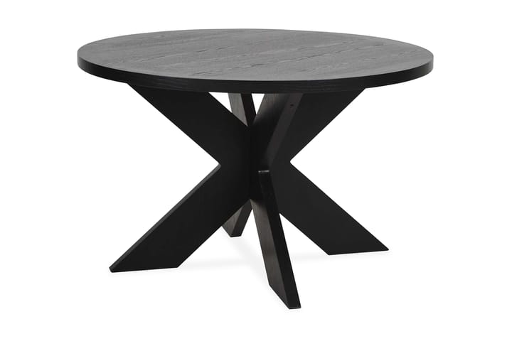 Ruokapöytä Seven 120 cm Pyöreä - Musta - Ruokapöydät & keittiön pöydät