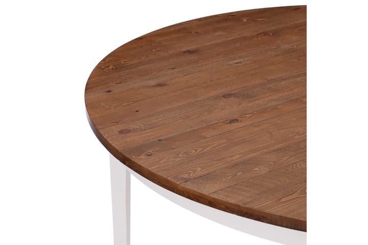Ruokapöytä Shikamaru 150 cm Pyöreä - Ruskea/Valkoinen - Ruokapöydät & keittiön pöydät
