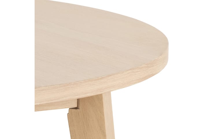 Ruokapöytä Simmadon 220 cm Pyöreä - Valkoinen - Ruokapöydät & keittiön pöydät