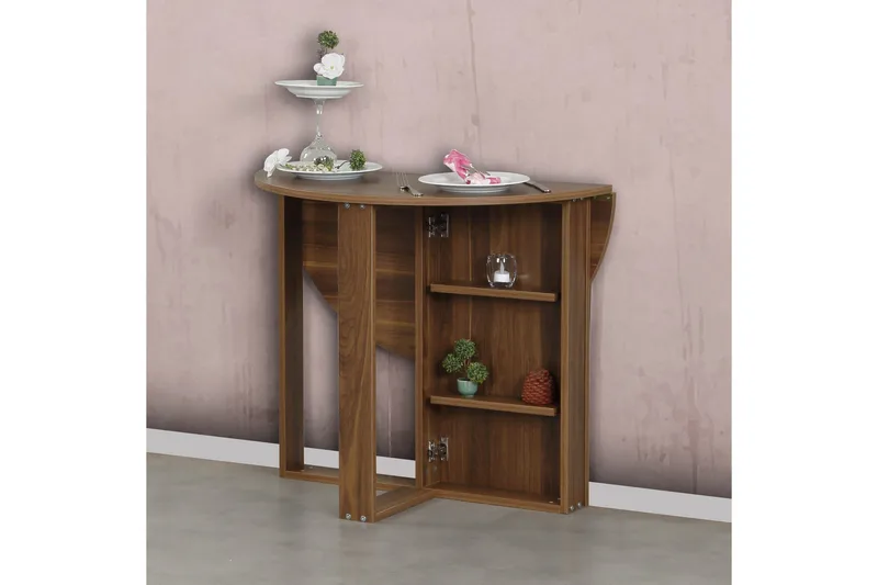 Ruokapöytä Skoglund Pyöreä Taitettava - Huonekalut - Pöytä & ruokailuryhmä - Ruokapöydät & keittiön pöydät