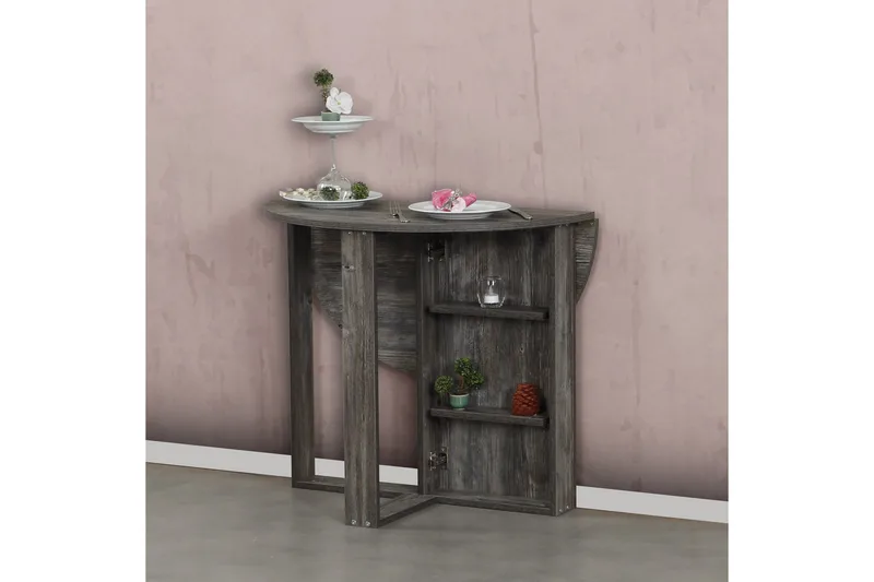 Ruokapöytä Skoglund Pyöreä Taitettava - Huonekalut - Pöytä & ruokailuryhmä - Ruokapöydät & keittiön pöydät