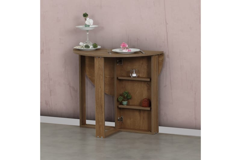 Ruokapöytä Skoglund Pyöreä Taitettava - Huonekalut - Pöytä & ruokailuryhmä - Ruokapöydät & keittiön pöydät