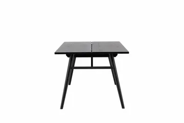 Ruokapöytä Sleek Jatkettava 195 cm - Musta - Huonekalut - Pöytä & ruokailuryhmä - Ruokapöydät & keittiön pöydät
