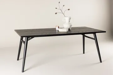 Ruokapöytä Sleek Jatkettava 195 cm - Musta - Huonekalut - Pöytä & ruokailuryhmä - Ruokapöydät & keittiön pöydät