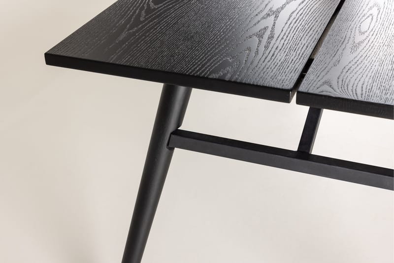 Ruokapöytä Sleek Jatkettava 195 cm - Musta - Huonekalut - Pöytä & ruokailuryhmä - Ruokapöydät & keittiön pöydät