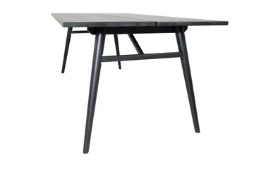 Ruokapöytä Sleek Jatkettava 195 cm - Musta - Huonekalut - Pöytä & ruokailuryhmä - Ruokapöydät & keittiön pöydät