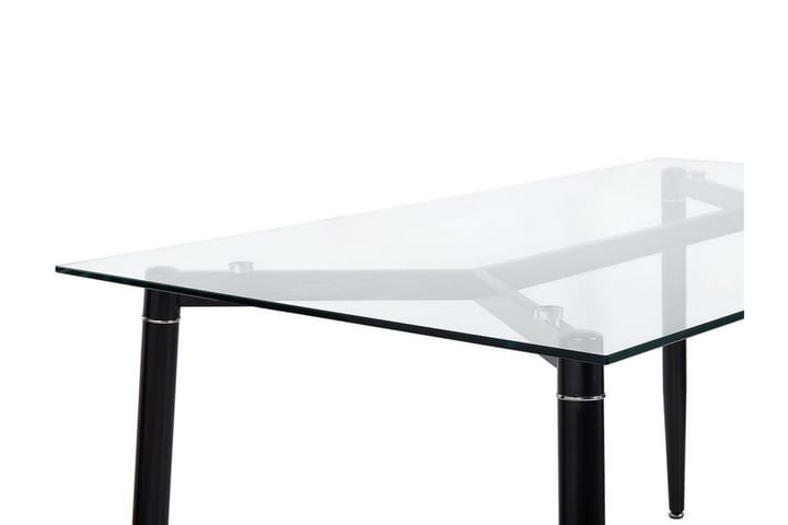 Ruokapöytä Smythe 150 cm - Lasi/Musta - Ruokapöydät & keittiön pöydät