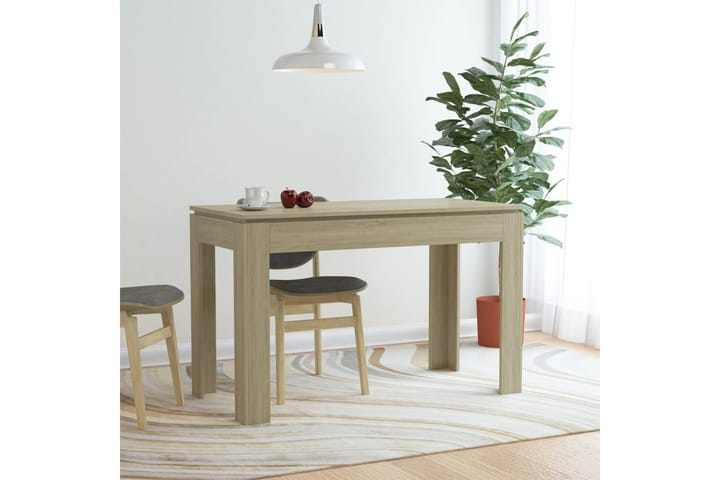Ruokapöytä Sonoma-tammi 120x60x76 cm lastulevy - Ruskea - Ruokapöydät & keittiön pöydät