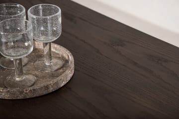 Ruokapöytä Stone 220x100x74 cm Soikea - Ruskea - Huonekalut - Pöytä & ruokailuryhmä - Ruokapöydät & keittiön pöydät