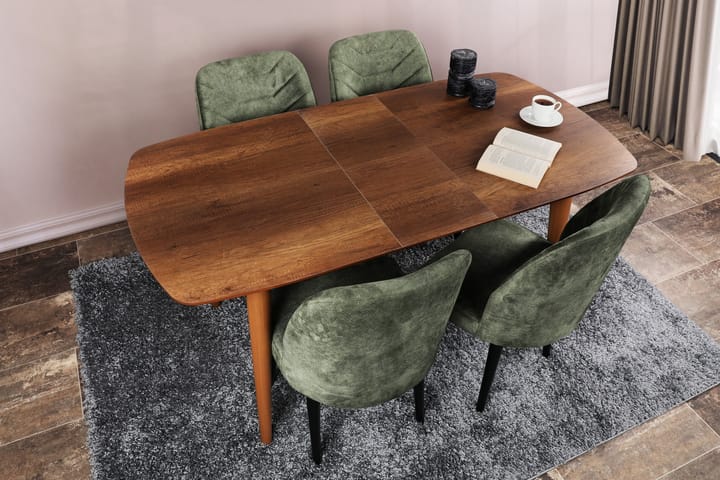 Ruokapöytä Sunsi 130x75x130 cm - Ruskea - Ruokapöydät & keittiön pöydät
