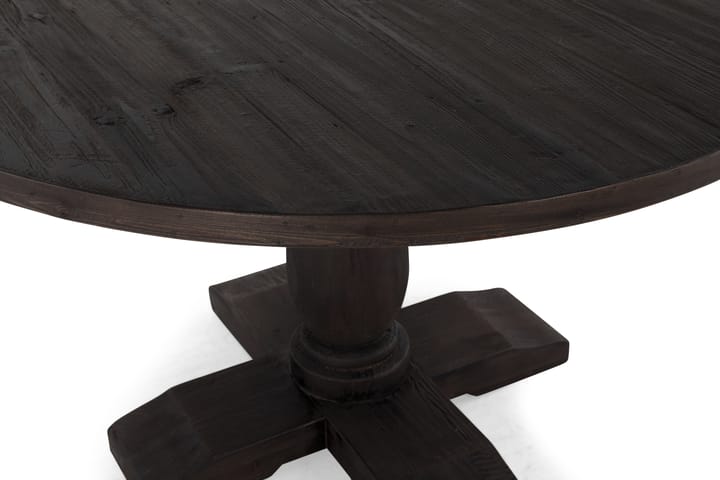 Ruokapöytä Suzon 130 cm Pyöreä - Ruskea - Ruokapöydät & keittiön pöydät