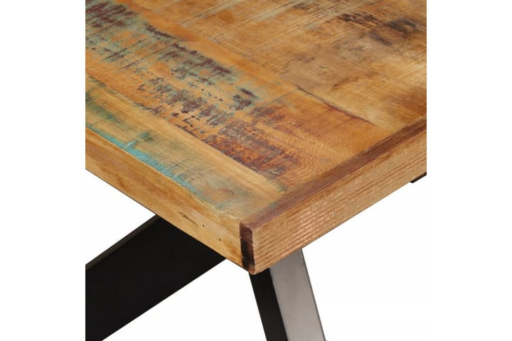 Ruokapöytä Täysi Uusiokäytetty mangopuu & teräsjalusta 180cm - Ruskea - Ruokapöydät & keittiön pöydät