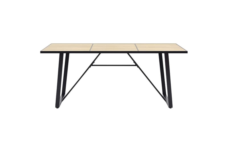 Ruokapöytä tammi 200x100x75 cm MDF - Ruskea - Huonekalut - Pöytä & ruokailuryhmä - Ruokapöydät & keittiön pöydät
