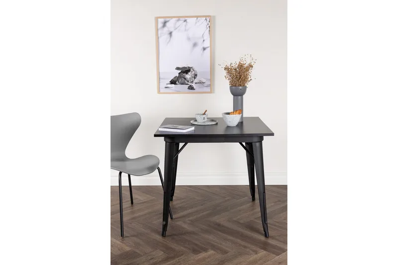 Ruokapöytä Tempe 80 cm - Musta - Huonekalut - Pöytä & ruokailuryhmä - Ruokapöydät & keittiön pöydät
