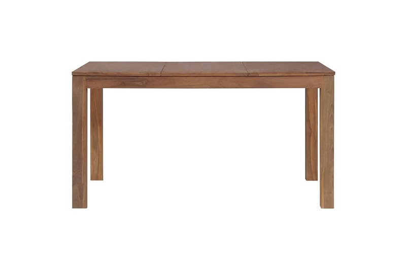 Ruokapöytä tiikki luonnollinen viimeistely 140x70x76cm - Ruskea - Huonekalut - Pöytä & ruokailuryhmä - Ruokapöydät & keittiön pöydät