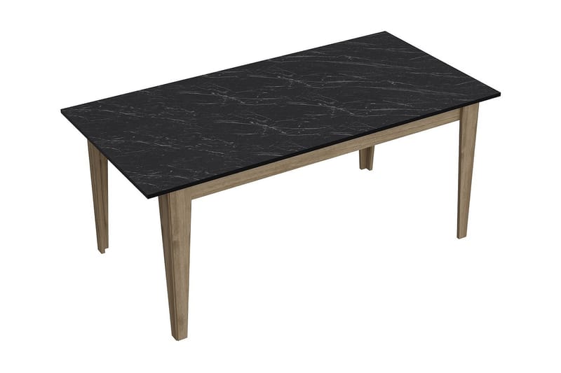 Ruokapöytä Tomoe 180 cm, Pähkinä/Musta
