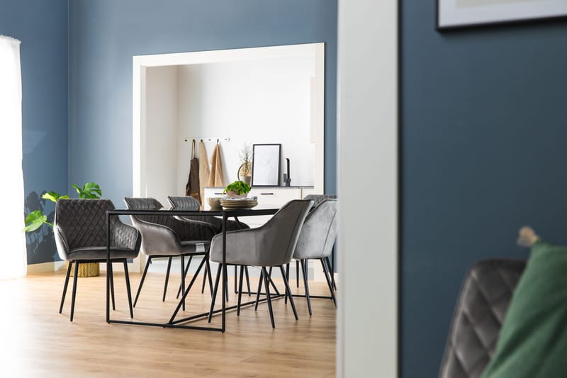 Ruokapöytä Treni 180 cm - Lasi/Metalli - Huonekalut - Pöytä & ruokailuryhmä - Ruokapöydät & keittiön pöydät