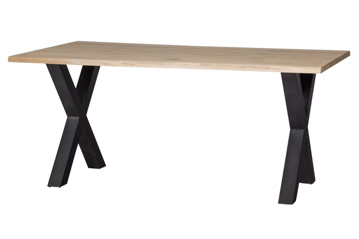 Ruokapöytä Tuor A-jalat 160 cm - Tammi/Musta - Ruokapöydät & keittiön pöydät