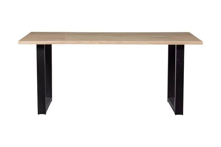 Ruokapöytä Tuor U-jalat 160 cm - Tammi/Musta - Ruokapöydät & keittiön pöydät