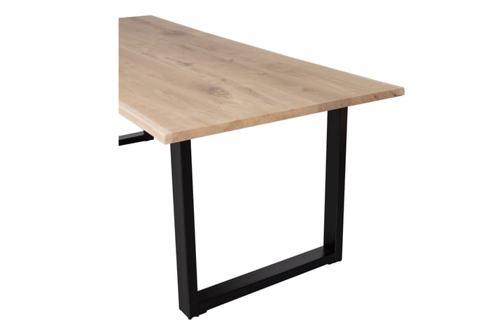 Ruokapöytä Tuor U-jalat 160 cm - Tammi/Musta - Ruokapöydät & keittiön pöydät