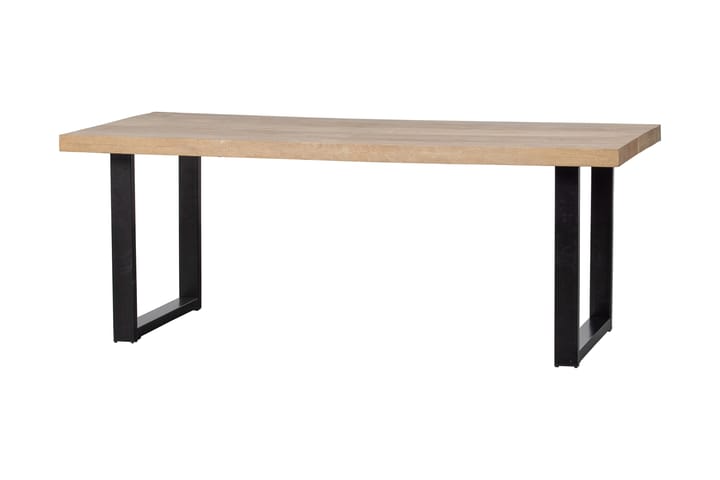 Ruokapöytä Tuor U-jalat 180 cm - Luonnonväri/Musta - Ruokapöydät & keittiön pöydät