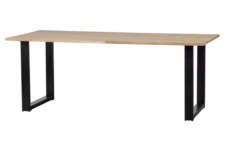 Ruokapöytä Tuor U-jalat 200 cm - Tammi/Musta - Ruokapöydät & keittiön pöydät