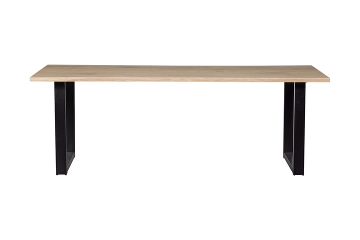 Ruokapöytä Tuor U-jalat 220 cm - Tammi/Musta - Ruokapöydät & keittiön pöydät