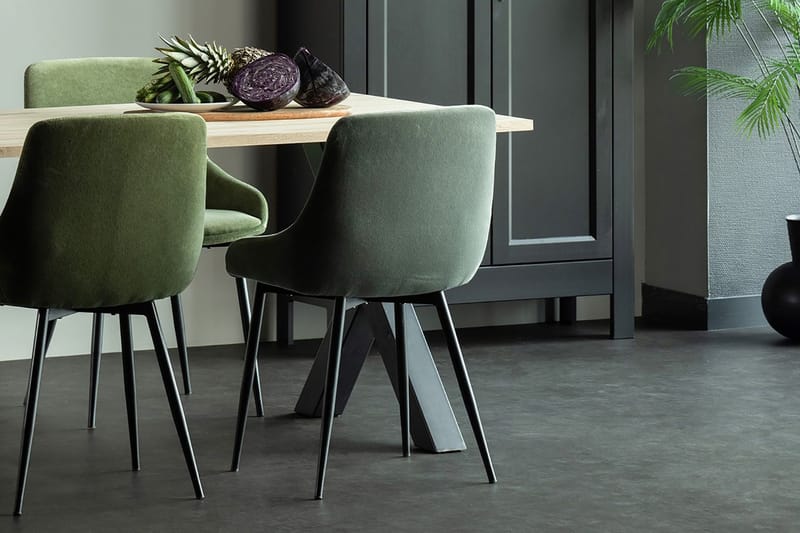 Ruokapöytä Tuor X-alat 160 cm Käsittelemätön - Tammi/Musta - Huonekalut - Pöytä & ruokailuryhmä - Ruokapöydät & keittiön pöydät