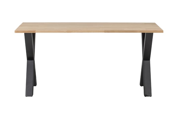 Ruokapöytä Tuor X-alat 180 cm Käsittelemätön - Tammi/Musta - Ruokapöydät & keittiön pöydät