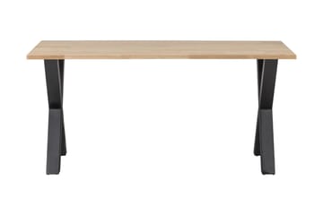 Ruokapöytä Tuor X-alat 180 cm Käsittelemätön - Tammi/Musta - Huonekalut - Pöytä & ruokailuryhmä - Ruokapöydät & keittiön pöydät