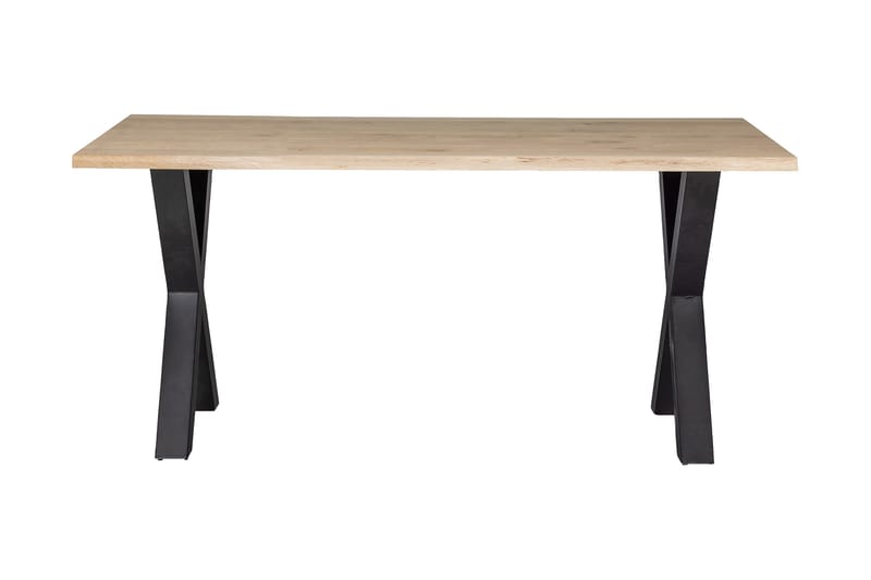Ruokapöytä Tuor X-jalka 180 cm - Tammi/Musta - Huonekalut - Pöytä & ruokailuryhmä - Ruokapöydät & keittiön pöydät