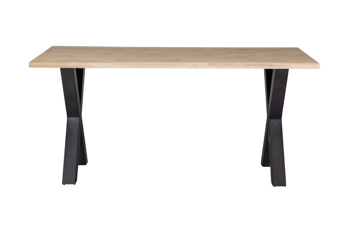 Ruokapöytä Tuor X-jalka 180 cm - Tammi/Musta - Ruokapöydät & keittiön pöydät