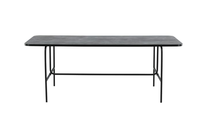 Ruokapöytä Unnao 200 cm - Musta - Marmoripöydät - Kokoontaitettavat pöydät - Jatkettava ruokapöytä - Ruokapöydät & keittiön pöydät