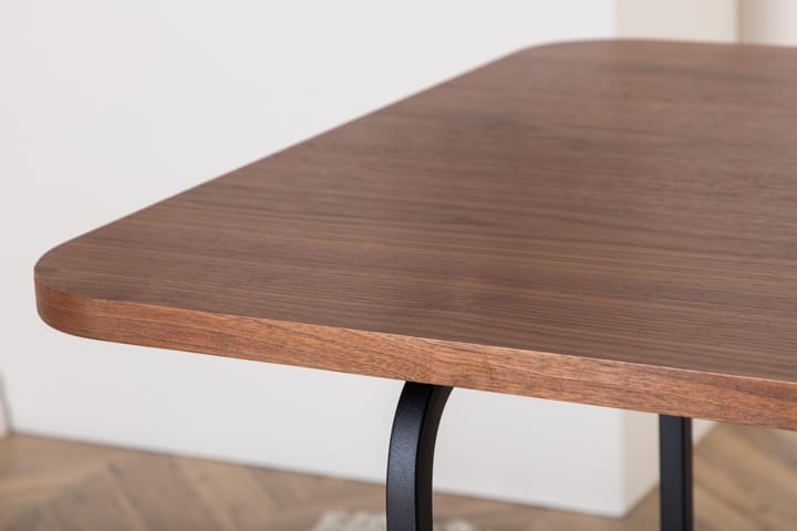 Ruokapöytä Unnao 200 cm - Pähkinänruskea/Musta - Ruokapöydät & keittiön pöydät