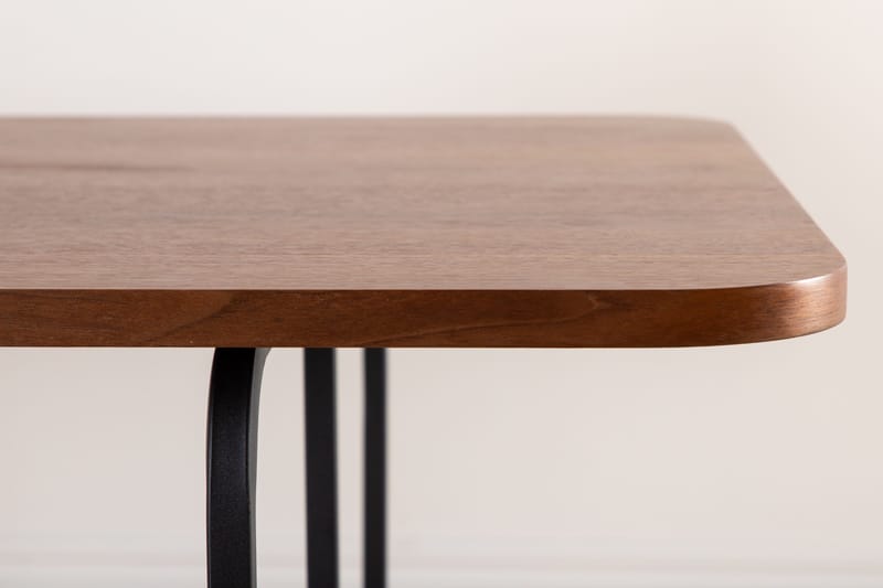 Ruokapöytä Uno 200 cm - Pähkinänruskea/Musta - Huonekalut - Pöytä & ruokailuryhmä - Ruokapöydät & keittiön pöydät