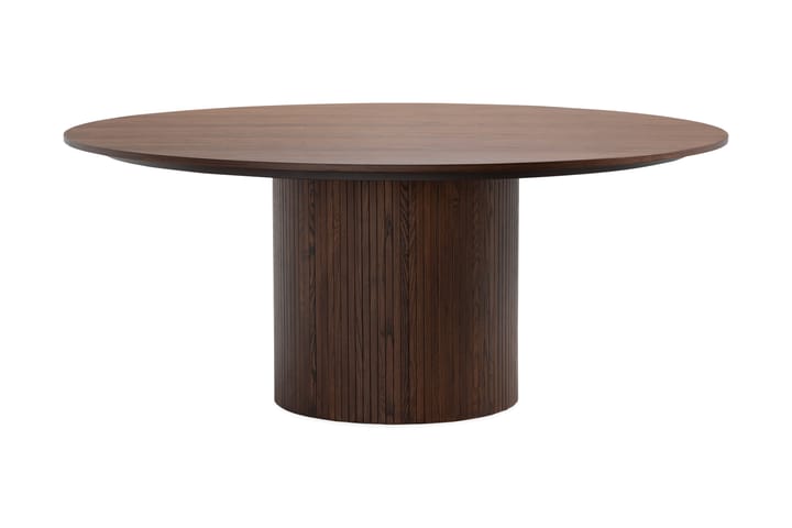 Ruokapöytä Uppveda 180 cm Pyöreä - Tummanruskea - Ruokapöydät & keittiön pöydät